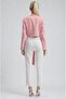 Deep v-neck crop blazer jacket with big bow detail 6188 - 6