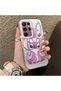 Samsung Galaxy S22 Ultra Compatible, Stitch Couples Design Shock Protection Phone Case.