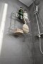 Luxury Chrome Metal 2-Tier Bathroom Shelf with Shampoo Holder and Shower Shelf, Adhesive Wall Mounted Tş-02 - 6