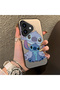 iPhone 16 Compatible, Stitch Couples Design Shock-Proof Phone Case.
