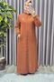 Women's Clothing Plus Size Hoodless Soft Cashmere Full Length Coat - 4