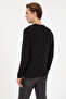 Men's Regular Fit Crew Neck Black Sweater 50307825-Vr046 - 5