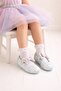 Girl's Shiny Patterned Bowknot Ballerina Flats