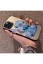 iPhone 16 Pro Max Compatible, Stitch Couples Design Shock-Proof Phone Case. - 2