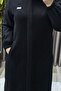 Women's Clothing Plus Size Hoodless Soft Cashmere Full Length Coat - 2