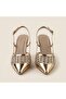 Sheen Stone Detailed Shiny Heeled Shoes - 2