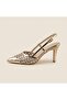 Sheen Stone Detailed Shiny Heeled Shoes