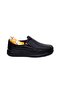 Men's Classic Elastic Laceless Genuine Leather Shoes |   Orthopedic Poly Sole - 2