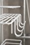 Luxury White Metal 2-Tier Bathroom Shelf with Shampoo Holder and Shower Shelf, Adhesive Wall Mounted Tş-02 - 5
