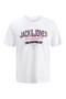 Jjelogo Tee Ss O-Neck 2 Col Ss26 Sn White Men's T-Shirt 12288016 - 3