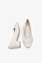 Ormina women's high heeled shoes - beige satin - 3