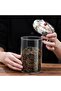 Set of 4 Borosilicate Glass Jars with Ethnic Patterned Fabric Covers 500-650-800-1000 ml - 5