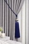 Gray Kukali Ceiling Braçol Curtain Collection Accessory Navy Blue - 5