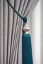 Gray Kukalı Ceiling Braçol Curtain Collection Accessory Petrol