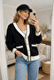 Women's V-Neck Button Detail Cardigan