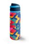 Colorful Camouflage Patterned Thermos with Straw and Direct Drinking Steel Thermos 800 ml 38510 - 5
