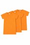 Unisex Children's Crew Neck Short Sleeve Standard Fit 3-Pack Mustard Color Kids T-Shirt