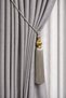 Gold Kukali Ceiling Bracket Curtain Collection Accessory Light Gray - 2