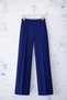 Women's Navy Blue Modal Fabric High Waist Palazzo Trousers - 6