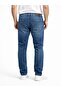 Men's Slim Fit blue jeans - cuffed hems, natural wash trousers - 4