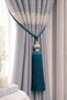 Gray Kukalı Ceiling Braçol Curtain Collection Accessory Petrol - 4