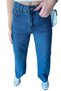Wesna Women's Dark Blue High Waist Wide Leg Jeans - 3