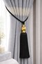 Gold Kukali Ceiling Bracket Curtain Collection Accessory Black - 4