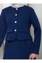 Women's Jacket with Pleated Skirt Tunic Suit - 4