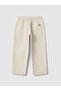 Kids' Beige Regular Fit Pure Cotton Trousers - 2