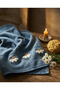 100% Cotton Luxury Punch Embroidered 2-Piece Hand and Face Towel Set 50X90 cm - 2