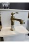 Porcelain Gold Vintage Washbasin Faucet - Modern Design Gold Washbasin Faucet - 3