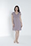 Soft Textured Flexible Viscose Women's Nightgown / Mink 13281 - 2