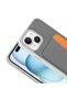iPhone 13 Case Brsa X-Kart Silicone Cover with Card Holder - Brown - 8