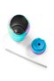 Colorful Striped Patterned Steel Thermos with Straw and Direct Drinking Feature 800 ml 38519 - 8
