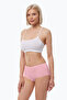 Women's Pink 3-Pack Wide-Rim Non-Marking Modal Panties 3m1906 - 2