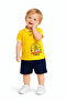 Baby Boy Polo Collar Printed Tshirt Shorts Summer Set - 5