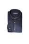 Dark Blue Tight Fitted Thin Terry Corduroy Shirt 2026 - 3