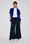 Gabardine Pants with Elastic Waist and Pockets - 2