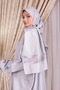 Women's Zip-Up One-Piece Leaf Embroidered Prayer Dress