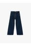 26Yy59002543 Dark Indigo Girls' Jean Pants 6Skg40033Ad