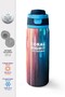 Navy Blue Colored Steel Thermos with Straw and Direct Drinking Feature 800 ml 38550