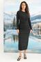 Patterned Long Sleeve Dress - 2
