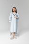 Women's Blue Maternity and Postpartum Nightgown Set - 2-Piece Cotton Set with Breastfeeding Feature