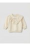 Lcw Baby Ecru Embroidered Baby Girl Sweatshirt and Leggings - 3