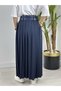 1089 Double Belted, Side Slit, Pleated Skirt - 5