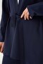 Navy Blue-Belden Tie-Dye Knitwear Pants Suit - 4