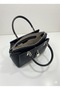 Women's Leather Hand and Shoulder Bag - Stylish Design with Lock Detail - 8