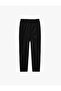 Straight Leg Viscose Blend Cigarette Pants with Pockets