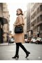 حقيبة يد وكتف نسائية - تصميم داخلي مقسم وشعار فضي - 7