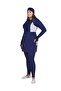 Ladies Ladies Modest 2pc Swim Set Skirted - Blue Pink Marble - 3